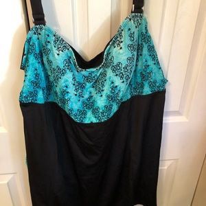 Jaclyn Smith one piece swim dress